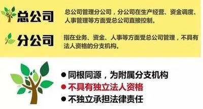 注冊子公司好還是分公司好，子公司和分公司有什么區(qū)別？